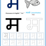 ma ma hindi alphabet worksheets for writing drawing tracing pdf