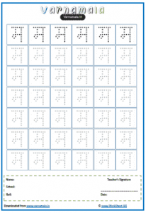 ma ma hindi alphabet worksheets for writing drawing