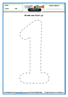 One Number Coloring for Teaching Arabic students
